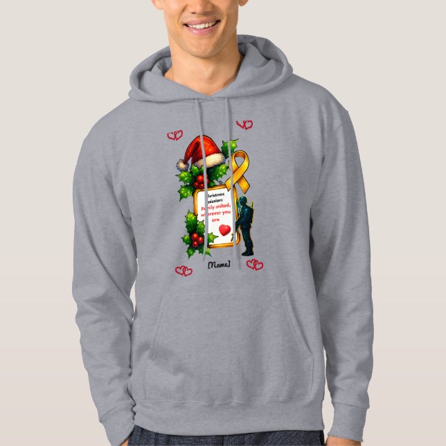 Sudadera Navidad Militar Familiar Coordinada – "Cristo (Anverso)
