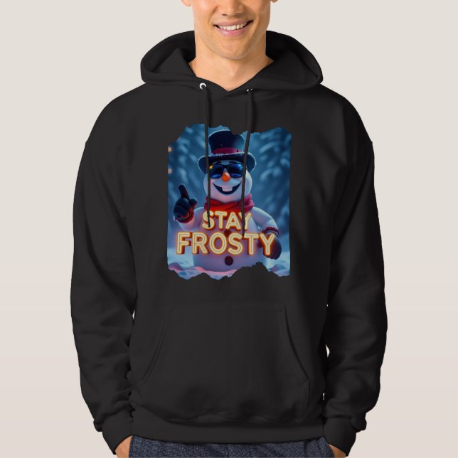 Sudadera Navidad Moderna Vintage Helada y Brillante (Anverso)