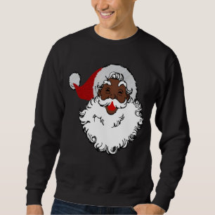 Sudadera navidad negro santa claus