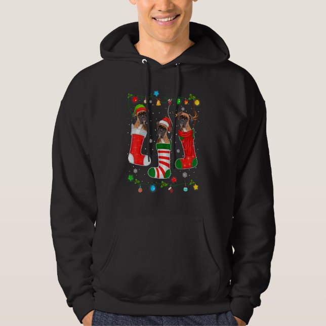 Sudadera Navidad Pajama enciende a amante de los cachorros (Anverso)