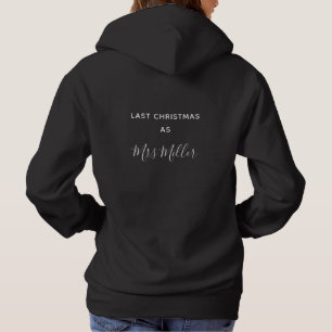 Sudadera Navidad pasado como señora Personalized Surname