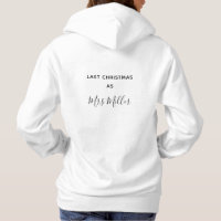 Navidad pasado como señora Personalized Surname