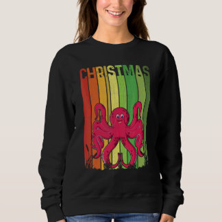 Sudadera Navidad Pulpo Retro Lindo Grupo Xmas H
