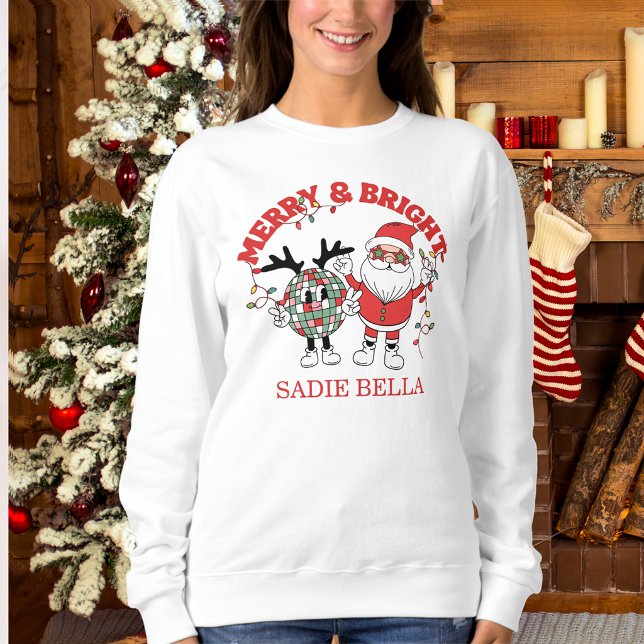 Sudadera Navidad Retro Alegre y Brillante (Subido por el creador)