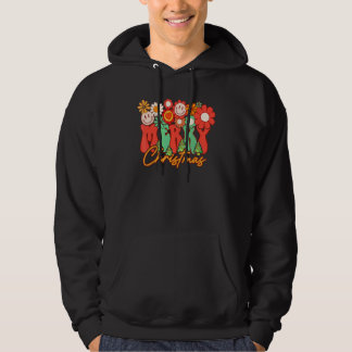 Sudadera Navidad Retro Groovy Alegre Divertida Familia