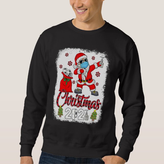 Sudadera Navidades 2021 Santa Dabbing Ropa mascara Ropa (Anverso)