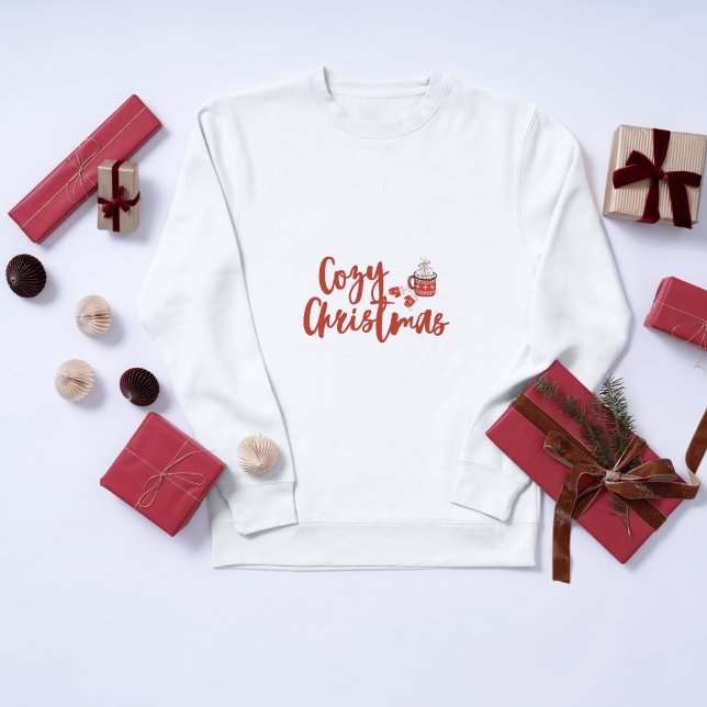 Sudadera Navidades acogedores: diseño de chocolate caliente (Subido por el creador)