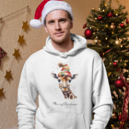 Sudadera Navidades acogedores Giraffe, personalizado