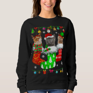 Sudadera Navidades agarran gato de Pajama Gato Gato Gato Ga
