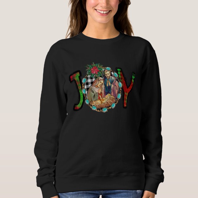 Sudadera Navidades Alegran La Natividad Verdadera Historia  (Anverso)