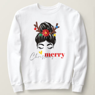 Sudadera navidades, alegres y brillantes, alegres, modernas