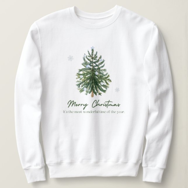 Sudadera navidades, alegres y brillantes, alegres, modernas (Anverso del diseño)