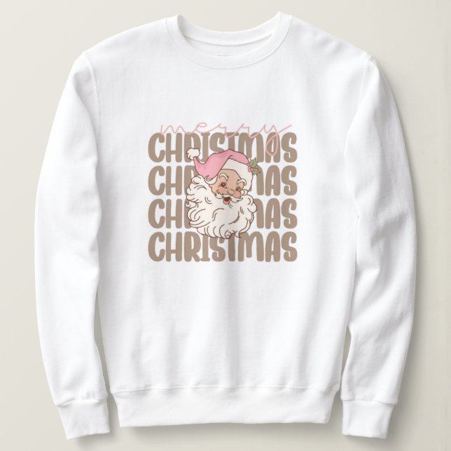 Sudadera navidades, alegres y brillantes, alegres, modernas (Anverso del diseño)