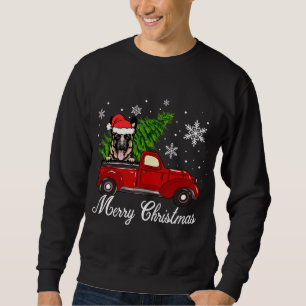 Sudadera Navidades alemanes de pastores de perros montando 