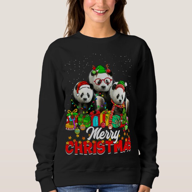 Sudadera Navidades alumbrados por árbol de navidad Pajama P (Anverso)