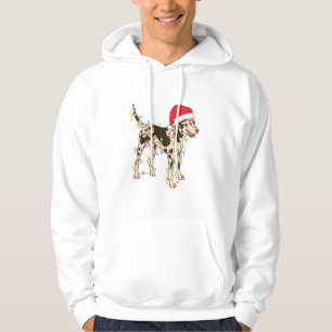Sudadera Navidades alumbran al leopardo de Catahoula Perro