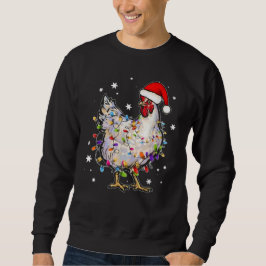 Sudadera Navidades alumbran pollo Santa