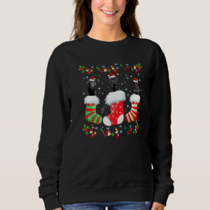 Sudadera Navidades alumbran Santa Black Lab Labrador Do