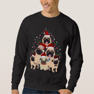 Sudadera Navidades amantes del pug camiseta esencial 890