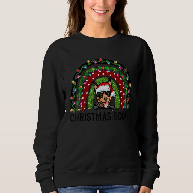 Sudadera Navidades australianos de árbol de perro Kelpie il (Anverso)