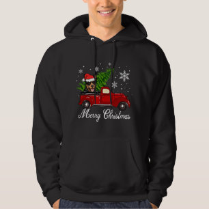 Sudadera Navidades australianos de camiones rojos en bicicl