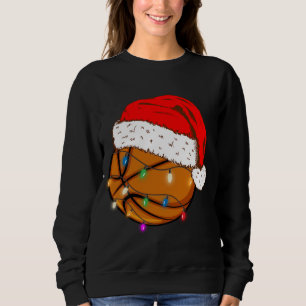 Sudadera Navidades Baloncesto Santa Hat Funny Sport Xmas