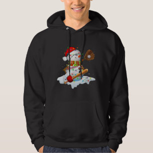 Sudadera Navidades Bate de Béisbol Snowman Santa Snowflake