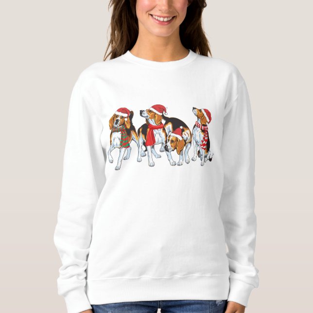 Sudadera Navidades Beagle (Anverso)