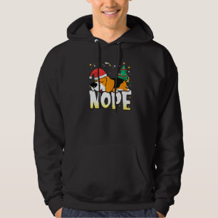 Sudadera Navidades Beagle Nope Lazy Perro Chicas Ropa