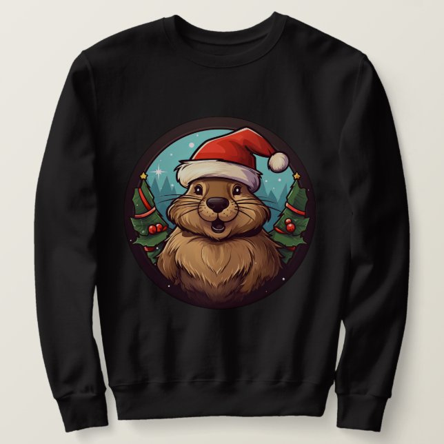 Sudadera Navidades Beaver (Anverso del diseño)