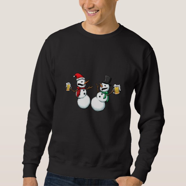 Sudadera Navidades Beer Drinker Celebración Beer Beer L (Anverso)