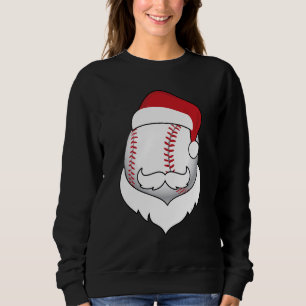 Sudadera Navidades Béisbol Santa Hat Beard Xmas Sport Boy