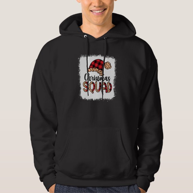 Sudadera Navidades blanqueados Squad Leopard Santa Hat Chri (Anverso)