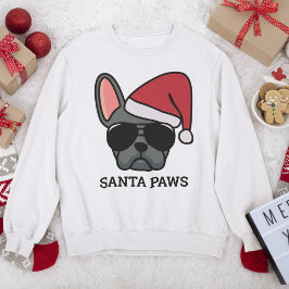 Sudadera Navidades Blue French Bulldog Sweatshirt