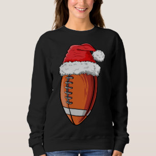 Sudadera Navidades Bolas de fútbol Santa Hat Deportes diver