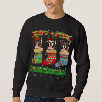 Sudadera Navidades Boxer Dog Puppy Lover Xmas Socks
