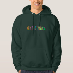 Sudadera Navidades brillantes y coloridos Texto moderno de