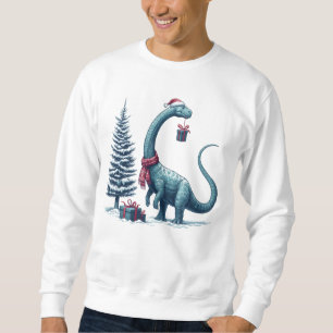 Sudadera Navidades Brontosaurus dinosaur