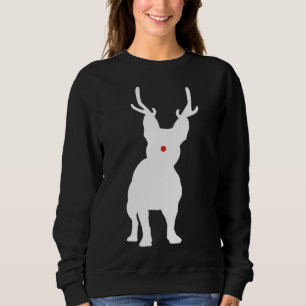 Sudadera Navidades Bulldog francés reno Perro francés Gif