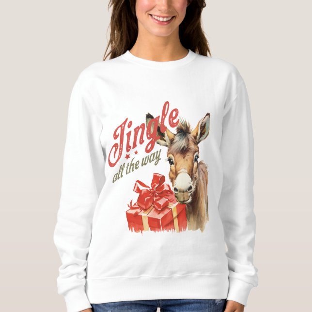 Sudadera Navidades burros (Anverso)