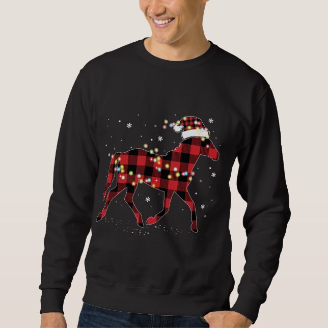 Sudadera Navidades Caballos Red Tapado Buffalo Pajama (Anverso)
