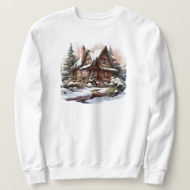Sudadera Navidades Cabin Sweatshirt (Anverso del diseño)