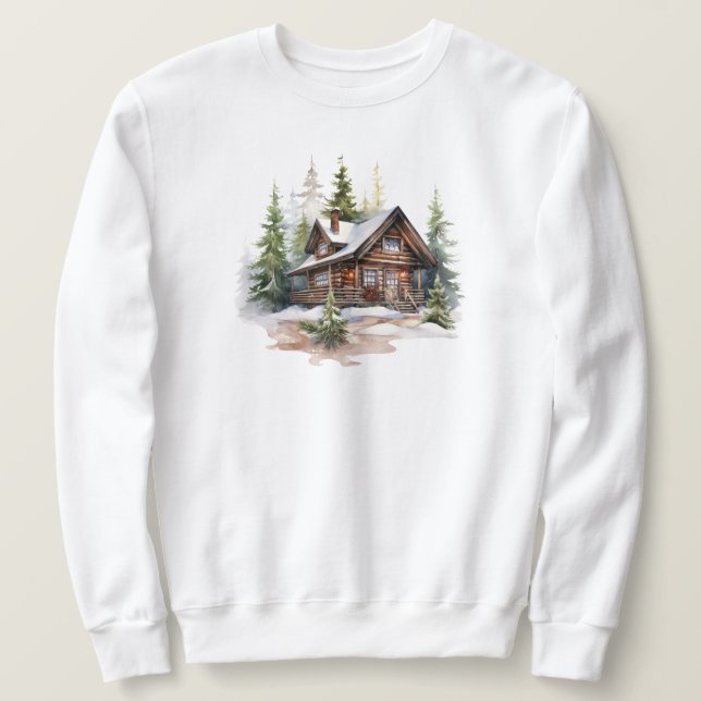 Sudadera Navidades Cabin Sweatshirt (Anverso del diseño)