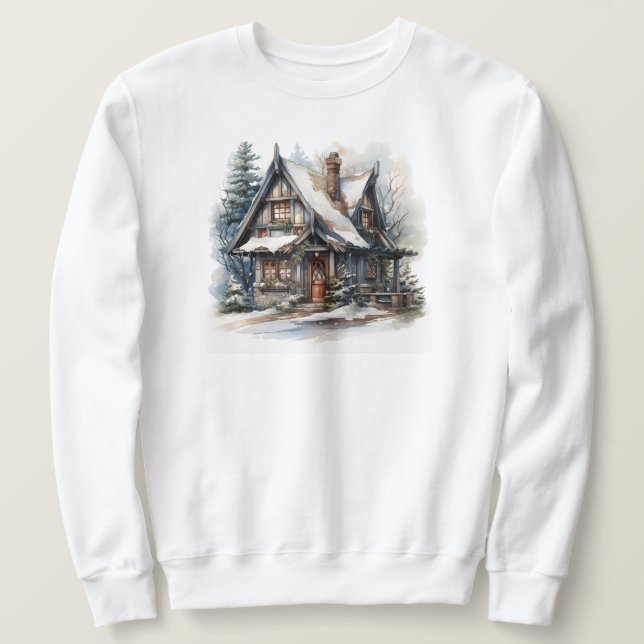 Sudadera Navidades Cabin Sweatshirt (Anverso del diseño)