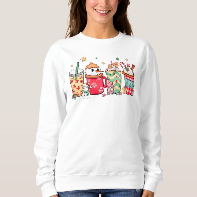 Sudadera Navidades Café Bebe Snowman Sweatshirt (Anverso)