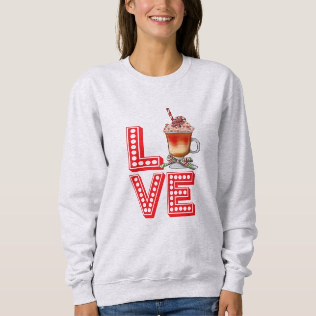 Sudadera Navidades Café Cheer Stack Love Coffee Amantes (Anverso)