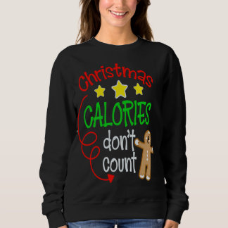 Sudadera Navidades calorías no cuentan - divertido jengibre
