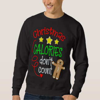 Sudadera Navidades calorías no cuentan - divertido jengibre