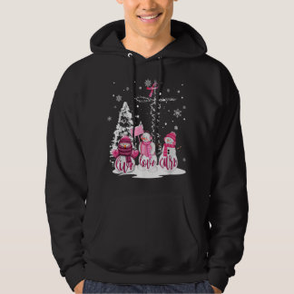 Sudadera Navidades Cáncer de Mama Cure Snowman Chr
