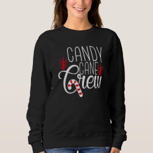 Sudadera Navidades Candy Cane Crew Squad Familia Navidad Ma